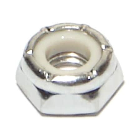 Midwest Fastener Nylon Insert Lock Nut, 1/4"-28, Steel, Grade 2, Zinc Plated, 10 PK 71891